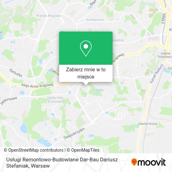 Mapa Usługi Remontowo-Budowlane Dar-Bau Dariusz Stefaniak