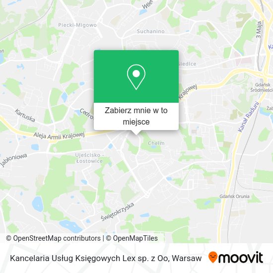 Mapa Kancelaria Usług Księgowych Lex sp. z Oo