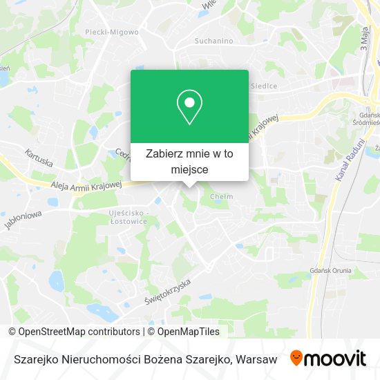 Mapa Szarejko Nieruchomości Bożena Szarejko