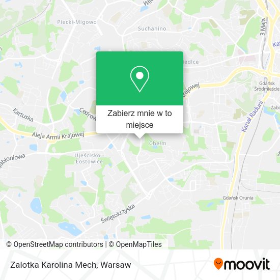 Mapa Zalotka Karolina Mech