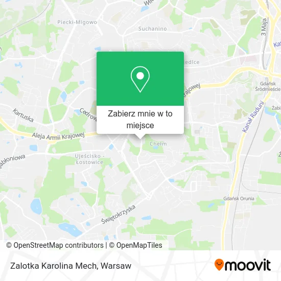 Mapa Zalotka Karolina Mech