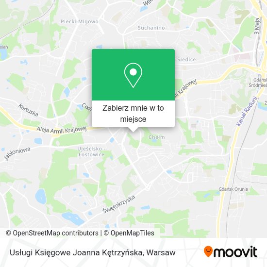 Mapa Usługi Księgowe Joanna Kętrzyńska