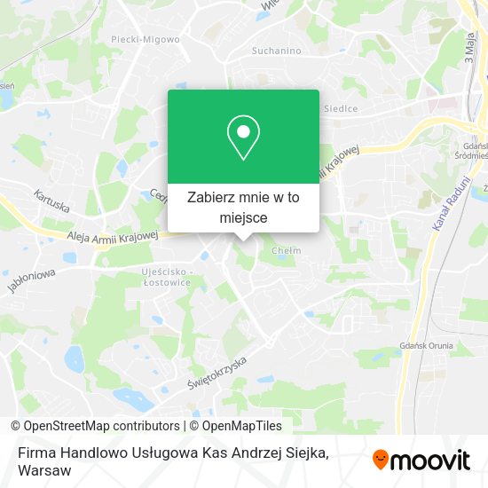 Mapa Firma Handlowo Usługowa Kas Andrzej Siejka