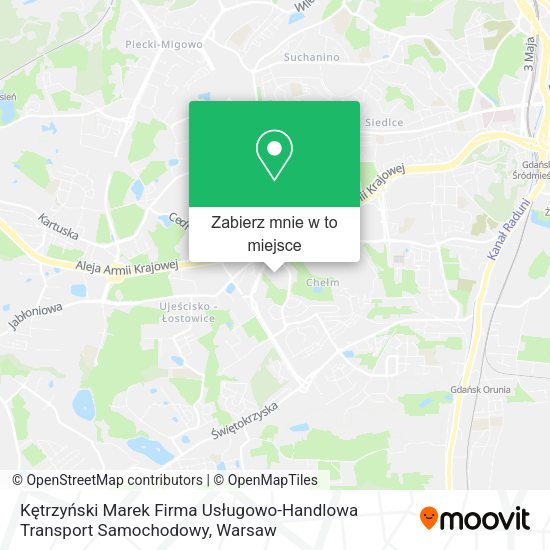 Mapa Kętrzyński Marek Firma Usługowo-Handlowa Transport Samochodowy