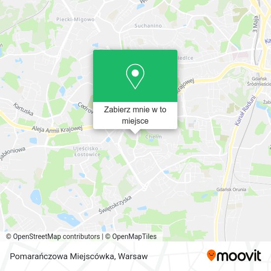 Mapa Pomarańczowa Miejscówka