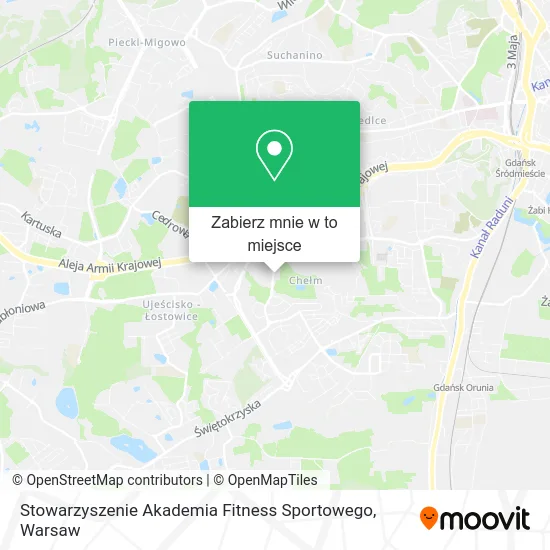 Mapa Stowarzyszenie Akademia Fitness Sportowego