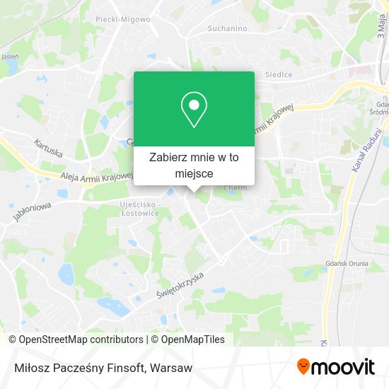 Mapa Miłosz Pacześny Finsoft