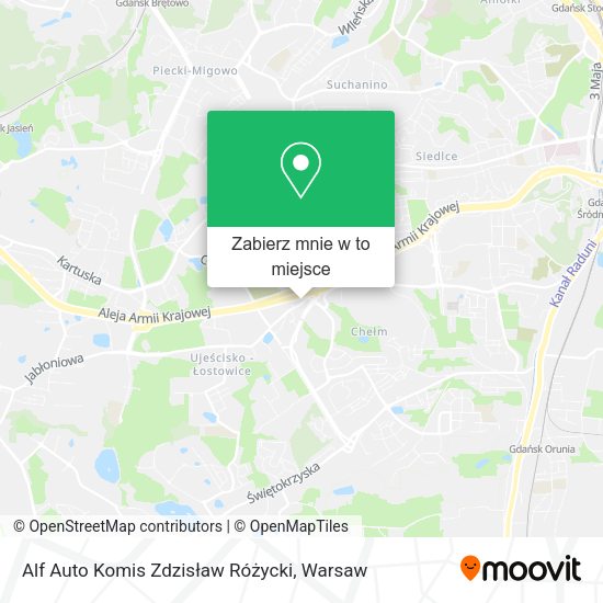 Mapa Alf Auto Komis Zdzisław Różycki