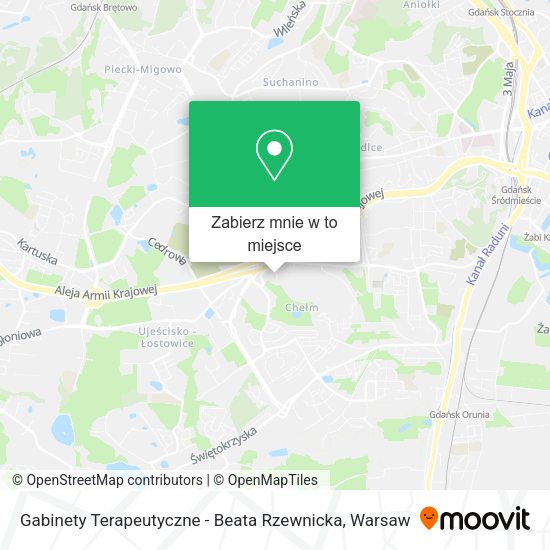 Mapa Gabinety Terapeutyczne - Beata Rzewnicka