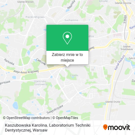 Mapa Kaszubowska Karolina. Laboratorium Techniki Dentystycznej