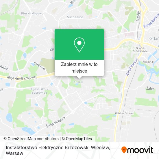 Mapa Instalatorstwo Elektryczne Brzozowski Wiesław