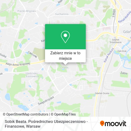 Mapa Sobik Beata. Pośrednictwo Ubezpieczeniowo - Finansowe