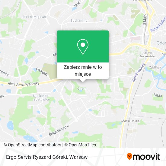 Mapa Ergo Servis Ryszard Górski