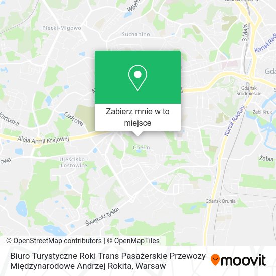 Mapa Biuro Turystyczne Roki Trans Pasażerskie Przewozy Międzynarodowe Andrzej Rokita