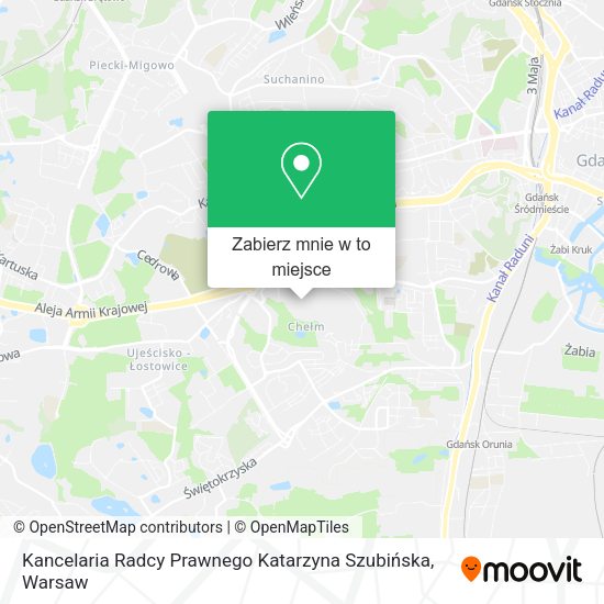 Mapa Kancelaria Radcy Prawnego Katarzyna Szubińska