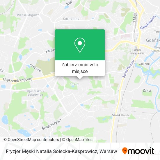 Mapa Fryzjer Męski Natalia Solecka-Kasprowicz