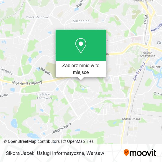 Mapa Sikora Jacek. Usługi Informatyczne