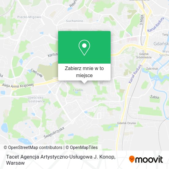 Mapa Tacet Agencja Artystyczno-Usługowa J. Konop