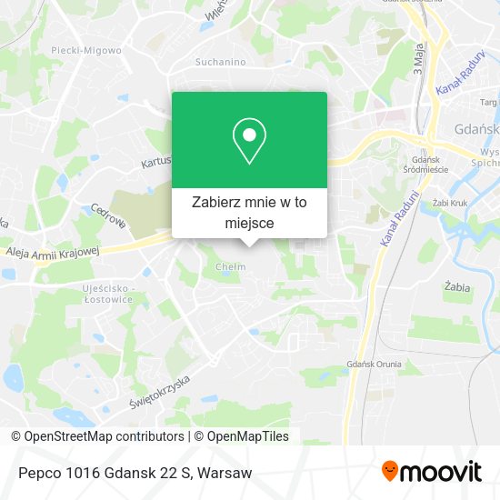 Mapa Pepco 1016 Gdansk 22 S