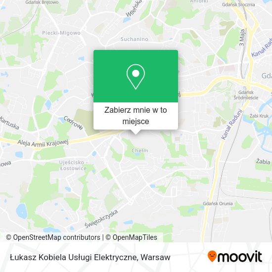 Mapa Łukasz Kobiela Usługi Elektryczne