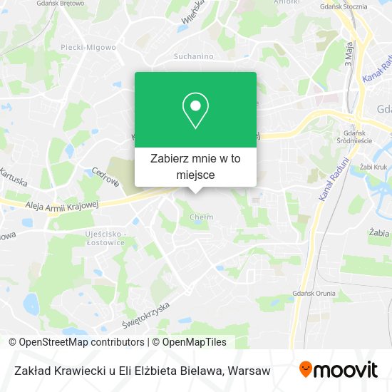 Mapa Zakład Krawiecki u Eli Elżbieta Bielawa