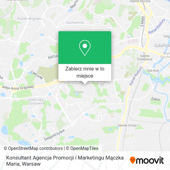 Mapa Konsultant Agencja Promocji i Marketingu Mączka Maria