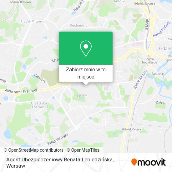 Mapa Agent Ubezpieczeniowy Renata Lebiedzińska