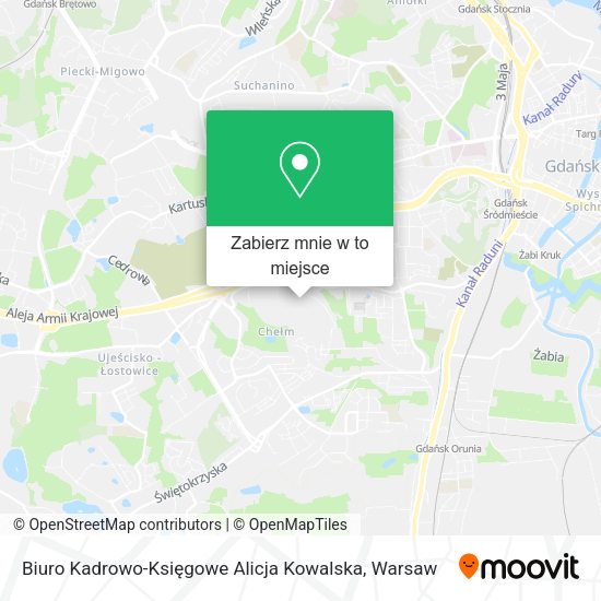 Mapa Biuro Kadrowo-Księgowe Alicja Kowalska