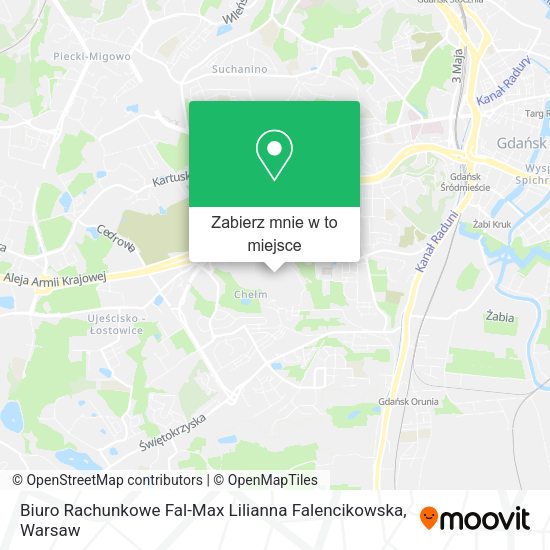 Mapa Biuro Rachunkowe Fal-Max Lilianna Falencikowska