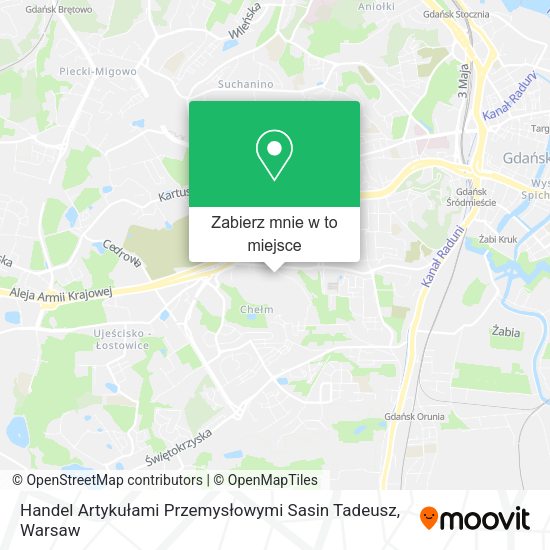 Mapa Handel Artykułami Przemysłowymi Sasin Tadeusz