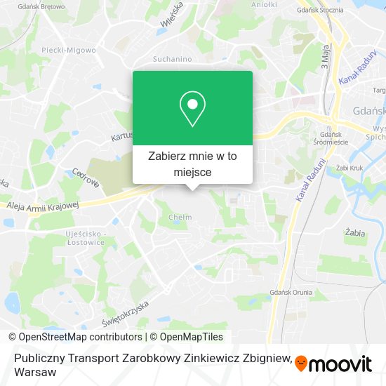 Mapa Publiczny Transport Zarobkowy Zinkiewicz Zbigniew