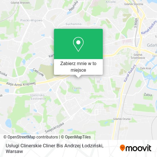 Mapa Usługi Clinerskie Cliner Bis Andrzej Łodziński