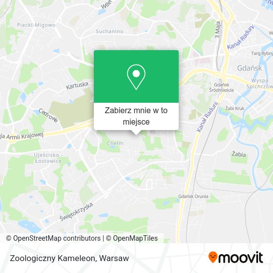 Mapa Zoologiczny Kameleon