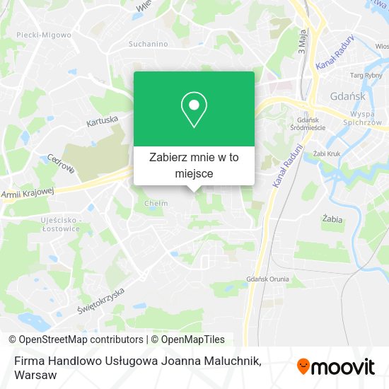 Mapa Firma Handlowo Usługowa Joanna Maluchnik