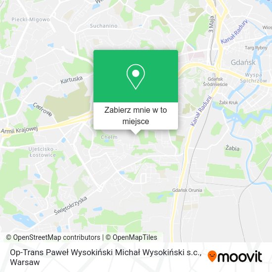 Mapa Op-Trans Paweł Wysokiński Michał Wysokiński s.c.