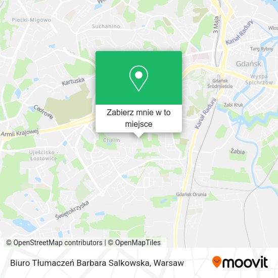 Mapa Biuro Tłumaczeń Barbara Salkowska