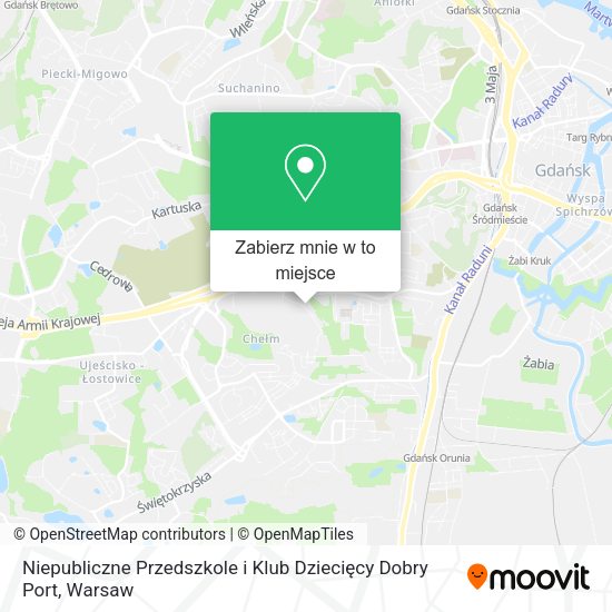 Mapa Niepubliczne Przedszkole i Klub Dziecięcy Dobry Port