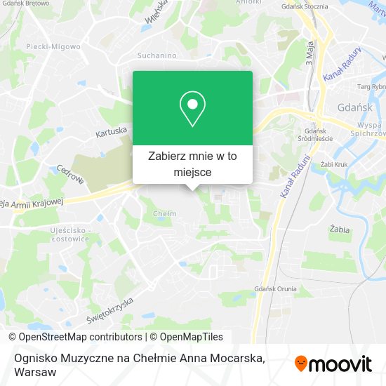 Mapa Ognisko Muzyczne na Chełmie Anna Mocarska