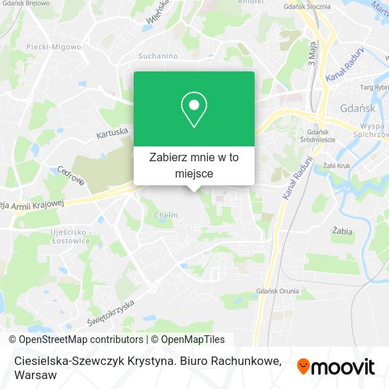 Mapa Ciesielska-Szewczyk Krystyna. Biuro Rachunkowe