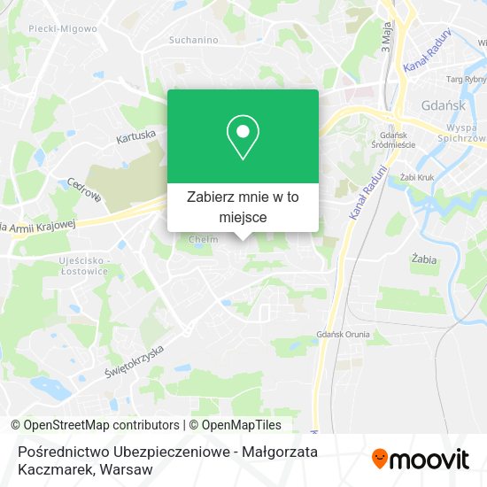 Mapa Pośrednictwo Ubezpieczeniowe - Małgorzata Kaczmarek