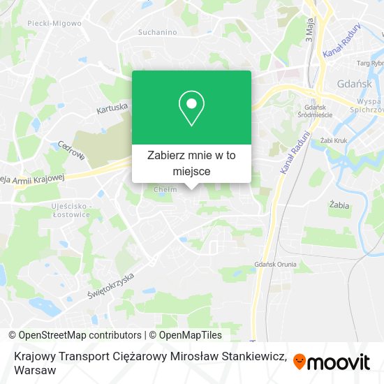 Mapa Krajowy Transport Ciężarowy Mirosław Stankiewicz