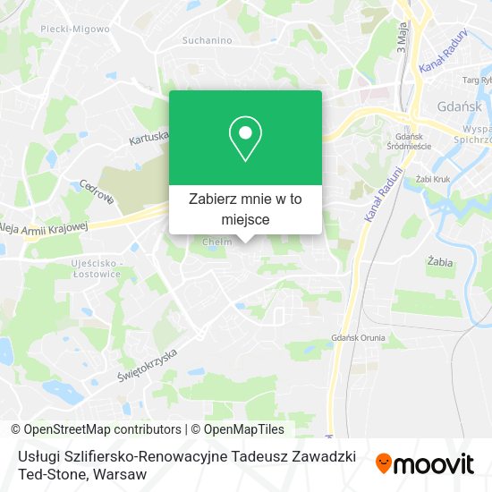 Mapa Usługi Szlifiersko-Renowacyjne Tadeusz Zawadzki Ted-Stone
