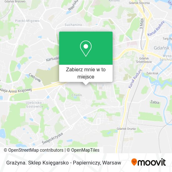 Mapa Grażyna. Sklep Księgarsko - Papierniczy