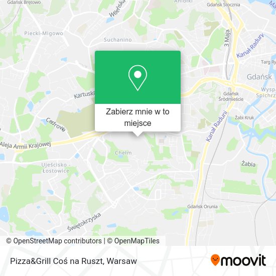 Mapa Pizza&Grill Coś na Ruszt