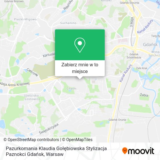 Mapa Pazurkomania Klaudia Gołębiowska Stylizacja Paznokci Gdańsk