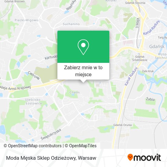 Mapa Moda Męska Sklep Odzieżowy