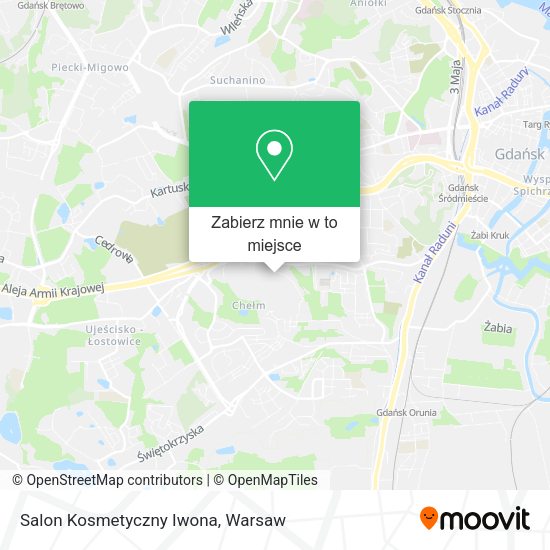 Mapa Salon Kosmetyczny Iwona