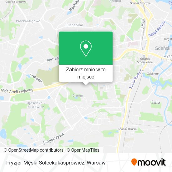 Mapa Fryzjer Męski Soleckakasprowicz