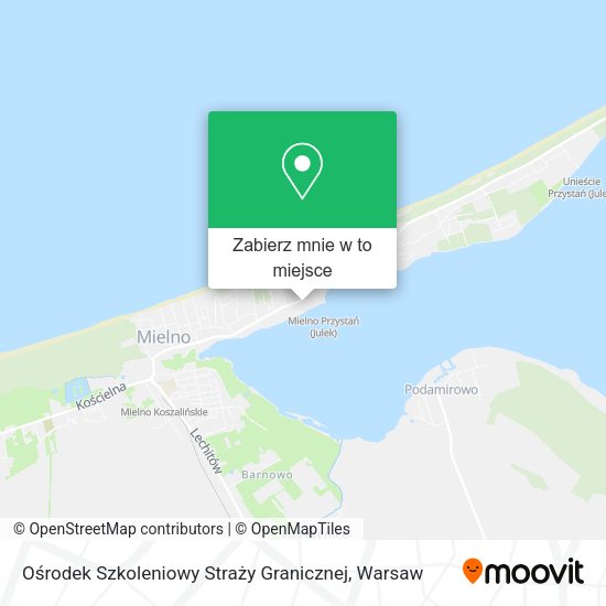 Mapa Ośrodek Szkoleniowy Straży Granicznej