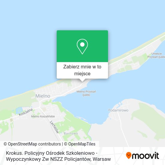 Mapa Krokus. Policyjny Ośrodek Szkoleniowo - Wypoczynkowy Zw NSZZ Policjantów